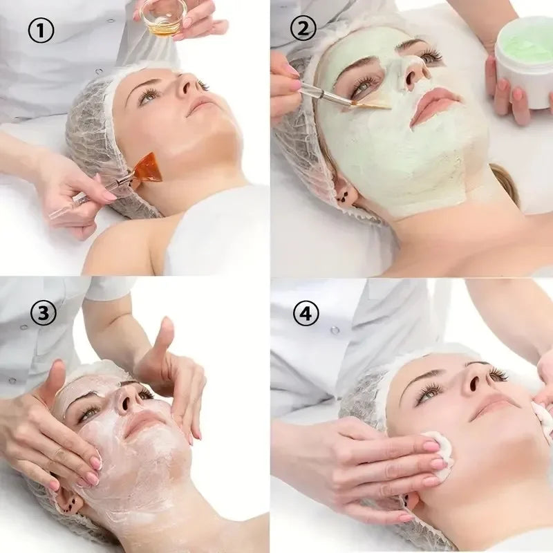 3/6/12pcs Practical Facial Brushes Fan Shape Brush Flat Head Face Mask Applicator Soft Portable Mask Brushes Cosmetic Tools